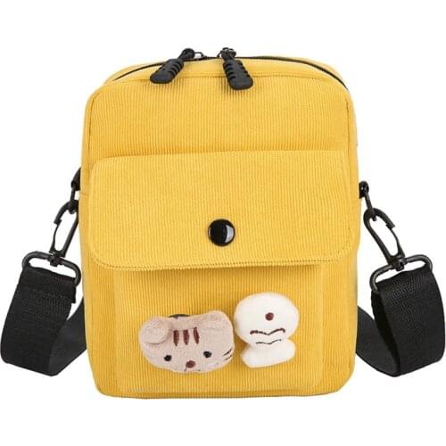 2020 New Arrival Fashion Woman Bag for Ladies Canvas Yellow Bag Female Handbag Crossbody Bags Massage bag Shoulder Bag for Women
