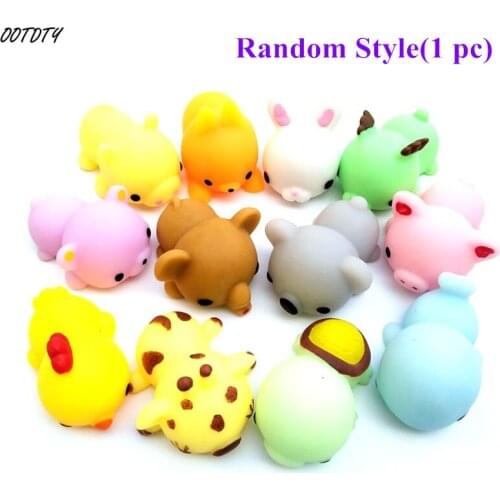 OOTDTY Jumbo Cute Cat Cartoon Animals Antistress Ball Squeeze Mochi Rising Abreact Soft Sticky Stress Relief Funny Gift Toy