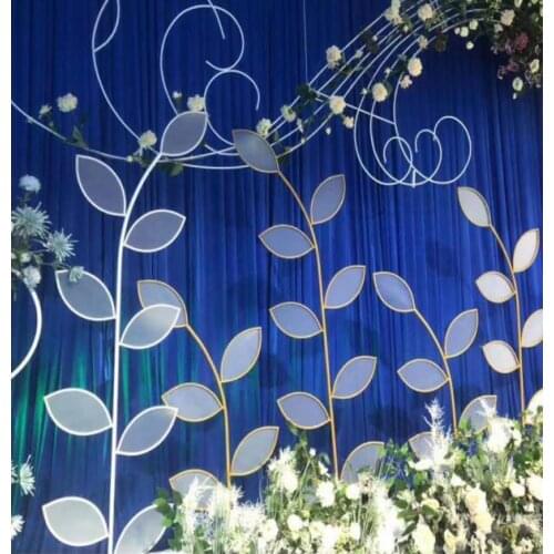 Wedding iron foil film road wedding wedding dream leaf road decoration decoration stage background welcome area stage decoration