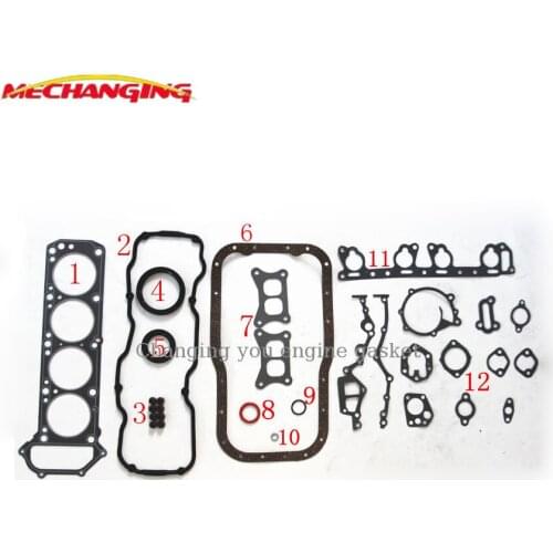 For NISSAN BLUEBIRD CABSTAR Z20 Z20S full set Engine Rebuilding Kits Automotive spare parts engine seal gasket 10101-22G29
