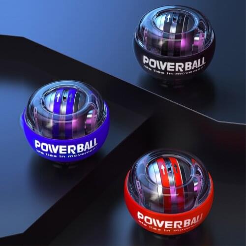 Self-Starting LED Light Power ball Trainer Gyroscope Relax Spinning Wrist Power Hand Balls Exercise Fitness Equipment