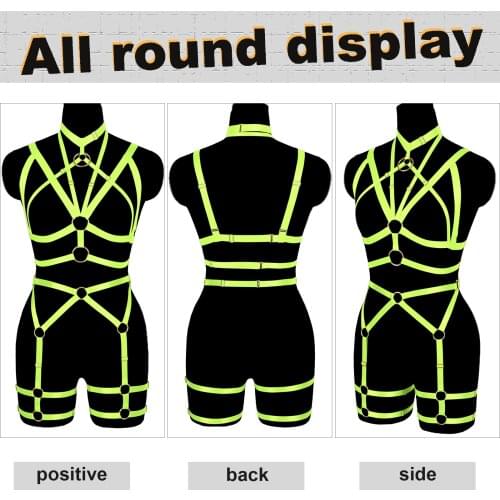 Sexy Lingerie Adult Toys Outfit Straps Harness Set Fashion Garter Belt Woman Body Bondage Gothic Punk Rave Suspenders Leg Garter