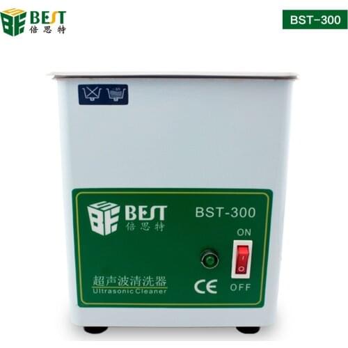 BST-300 Ultrasonic Cleaner 1.8L 50W Ultrason Cleaner Bath with Heater Timer and Basket for Cleaning Jewelry Brass Sonic Cleaner