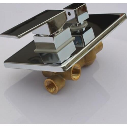 Vidric Solid brass wall mounted mixed water valve dual function hot and cold shower faucet concealed shower mixer valve switch