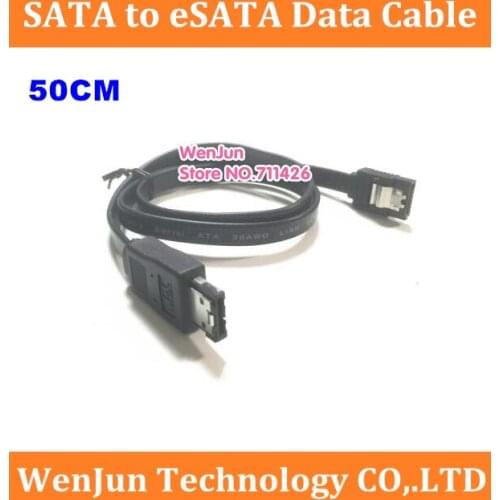 High Quality SATA to eSATA Data Cable 50cm SATA to E SATA Adapter Data Cord free shipping -1pcs/lot