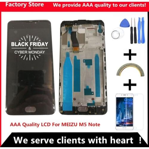 5.5 Inch AAA Quality LCD For MEIZU M5 Note Lcd Display Screen+Digitizer Touch screen For MEIZU M5 Note M621H