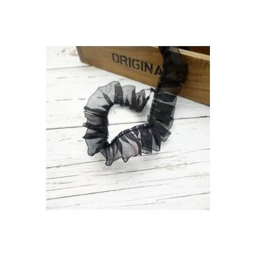 02 Garment accessories 2.5cm multicolor snow ribbon fold lace ribbon DIY handmade non elastic lace