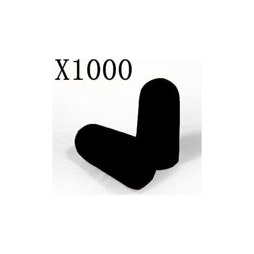 [ Fly Eagle ] 1000pcs Black Foam Soft Ear Plugs Noise Reduction Earplugs