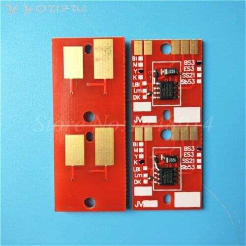 4 colors Eco solvent plotter Mimaki Permanent chip JV33 JV5 CJV30 ink cartridge chip BS3 SS21 ES3 SS2 SB52 SB51 BS2 HS chip CMYK
