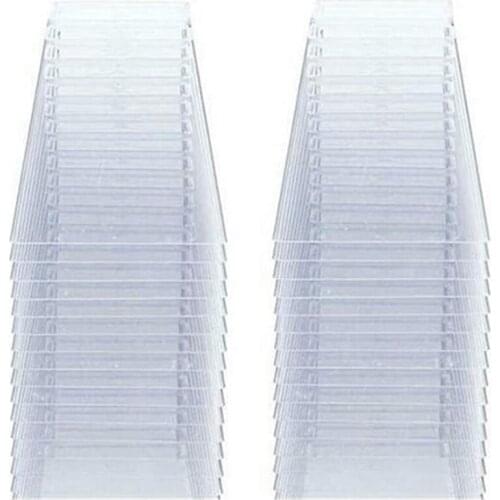 50Pcs Disposable Plastic Cups Trapezoidal Food Container for Jelly Yogurt Mousse Dessert Baking 60Ml