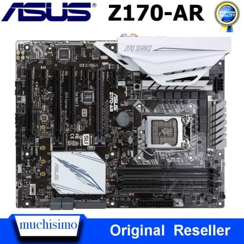 ASUS Z170-AR Motherboard LGA 1151 DDR4 I3 I5 I7 USB3.0 USB3.1 64GB Orginal Desktop Asus Mainboard LGA 1151 PCI-E 3.0 DDR4