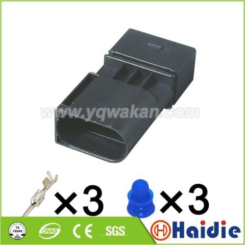 Free shipping 2sets 3pin male part of 09-4413-11 09441311 09 4413 11 9441311 Benz crankshaft sensor plug connector