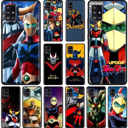 UFO Robot Goldorak Black Shell For Samsung A51 A71 A52 A91 A72 A42 A41 A32 A31 A21s A21 A12 A02s Cover