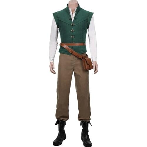 Tangled-Flynn Rider Cosplay Costume Vest Shirt Outfits Halloween Carnival Suit