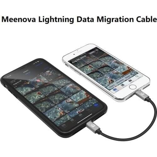 Meenova Lightning Data Migration Cable,Device-to-Device Using a Wired Connection Migration for iPhone 12 Pro MAX 11,Xs,Xr, iOS14
