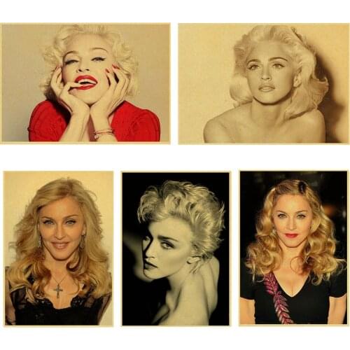 WTQ Canvas Painting One Piece Retro Poster Madonna Ciccone Wall Decor Wall Art Picture for Living Room Decoration Home Deco