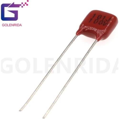 20PCS 100V101J 100V 100PF 100P 100V 101 63V101J Pitch 5MM CBB Polypropylene film capacitor