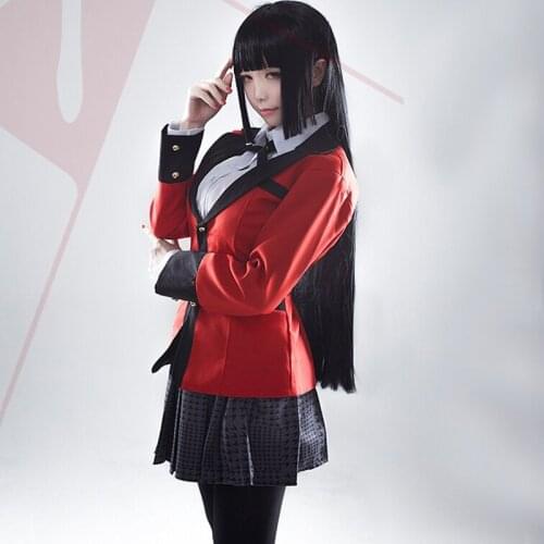 Hot Anime Kakegurui Cosplay Costume Yumeko Jabami Uniforms Outfits Full Set with Tags