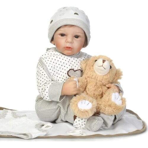New design NPK Collection lifelike reborn baby doll soft real gentle touch vinyl silicone doll for childrens playmate