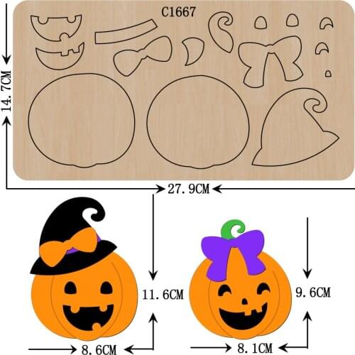 New Halloween, pumpkins Wooden die Scrapbooking C1667 Cutting Dies