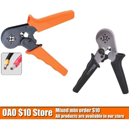 NEW 0.25-6mm2 Terminal Crimping Tool Bootlace Ferrule Crimper Wire end Cord end lug free shipping AWG23-10 Crimping Pliers