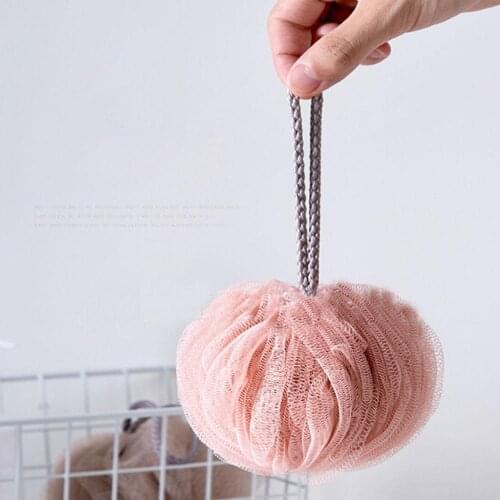 Bathing Foaming Bath Ball Cleaning Sponge Foaming Mesh Spa Shower Bathroom Foaming Tools With Hook For Body Wisp Dry Brush