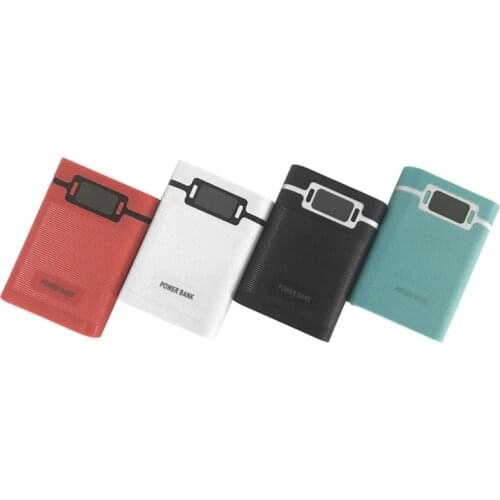 Anti-Reverse Portable Power Bank Box 4x 18650 DIY Display Battery Charger 5V 2A Case #221