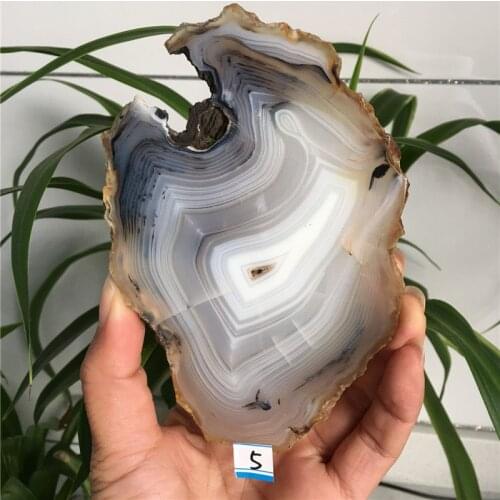 Natural Striped Agate crystal slab point healing holiday gift