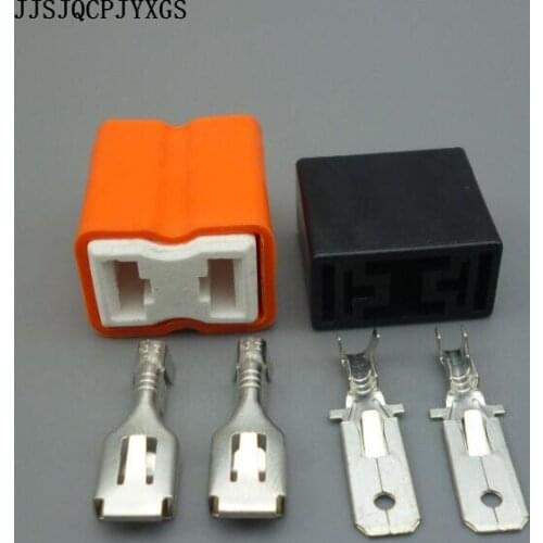 JJSJQCPJYXGS H7 Bulb Connector Socket Ceramic Female Male H7 Plug Pin Headlamp Adapter for HID Halogen Headlight Xenon H7 Socket