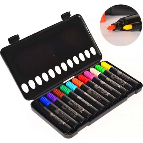 Simbalion 12 color watercolor pen children graffiti painting pen tip student coloring non-toxic Stationery Set