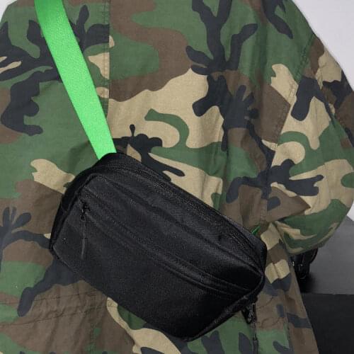 Women Bag Wide Strap Nylon FLAP Fashion Unisex Zipper SOFT Shoulder Bags Pures and Bags Crossbody Euro-America Style Girls Bag