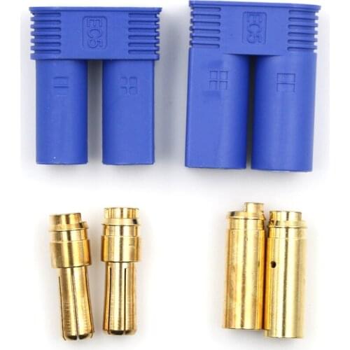 1 Set Male Female RC EC5 Banana Connector 5.0mm Bullet Plug Male Female Gold Plug bullet connectors