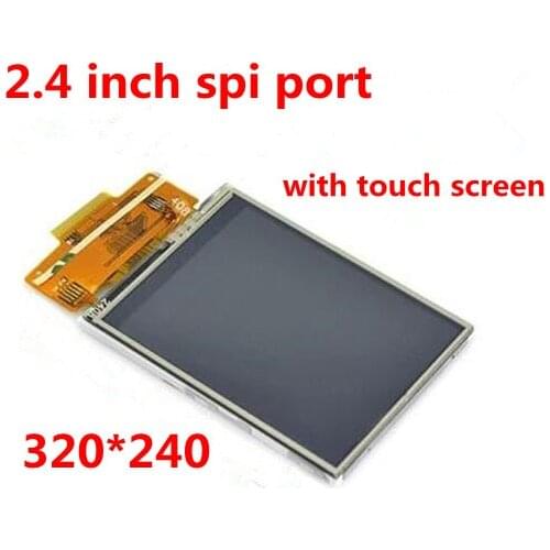1pcs 2.4'' 2.4 Inch 240x320 SPI TFT LCD Serial Port Display 3.3V ILI9341 With Touch 18Pin HOT Bar Connect 240*320 New