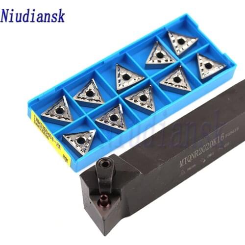 10pcs TNMG1604 Carbide Inserts 1pc MTQNR1616H16 External Turning Tool Holder MTQNR2020K16 CNC Lathe Tool MTQNR2525M16 Arbor Suit