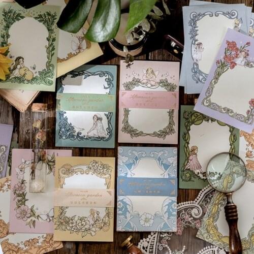 15pcs/lot Fairy afternoon garden Material Paper Junk Journal Planner Scrapbooking Vintage Decorative DIY Craft Background Paper