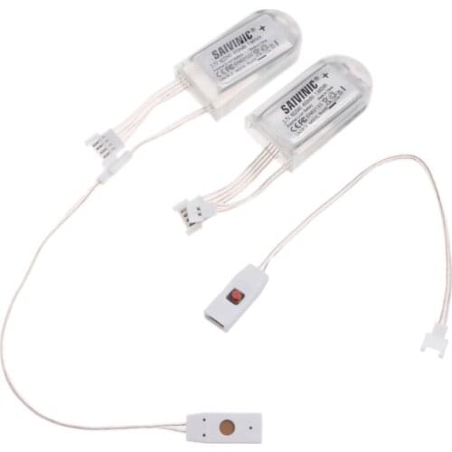 2021 Fashion 1 Pair Waterproof USB LED Shoes Strip Light 0.65mx2 RGB SMD3528 Flexible Decor