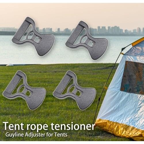 10/20Pcs Camping Awning Tent Guyline Runner Guy Lines Stopper Cord Rope Tightener Tensioner Backpack Equiptment Accessorie