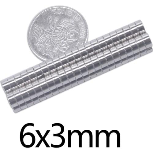 50/100/200pcs 6x3 mm Mini Small circular Magnets 6mmx3mm Fridge N35 Neodymium Magnet Dia 6x3mm Permanent NdFeB Magnets 6*3