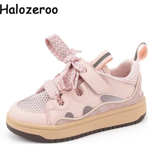 New Spring Kids Casual Sneakers Baby Boys Mesh Brand Shoes Children Purple Sport Sneakers Girls Brand Chunky Sneakers Trainers