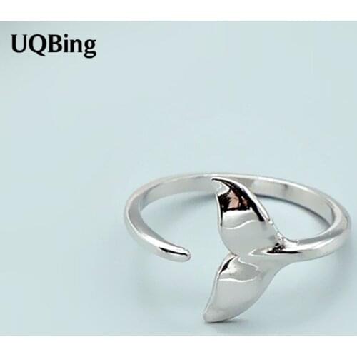 925 Sterling Silver Mermaid Tail Elegant Finger Rings Wholesale Drop Shipping