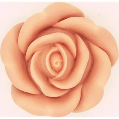 6x6x3.4cm handmade soap mold flower rose shape silicone mould finished soap about 90g