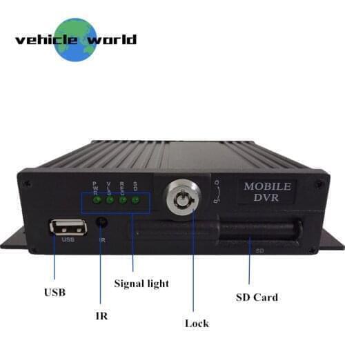 H.264/H.265 AHD 1080P SD Card School Bus Trailer Truck Taxi Car 4Ch GPS Mobile DVR