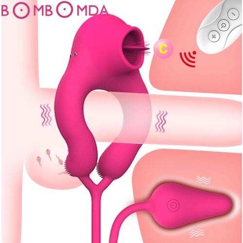 Penis Ring Vibrator Wireless Remote Cock Rings For Men Enlargement Delay Ring Anal Plug For Men Vibrating Adult Toys For Couples