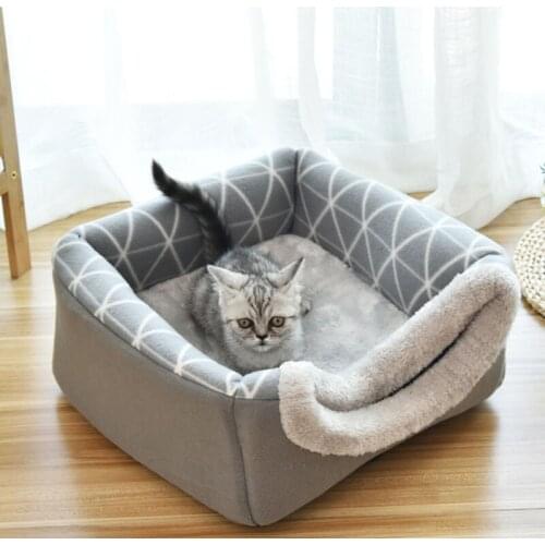 Cats Dogs Beds House Soft Breathable Hand-Washable Chats Litter Box All Seasons Space Capsules Villa Enclosed Pets Accessories