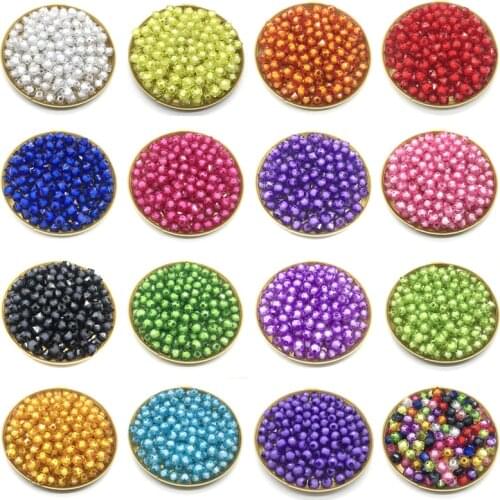 50pcs 8mm Square Faceted Acrylic Beads Loose Spacer Beads for Handmade DIY Jewelry Making Necklace Bracelet