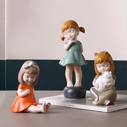 Lovely girl heart girl small ornaments creative home living room children princess room desktop ornaments birthday gift cartoon