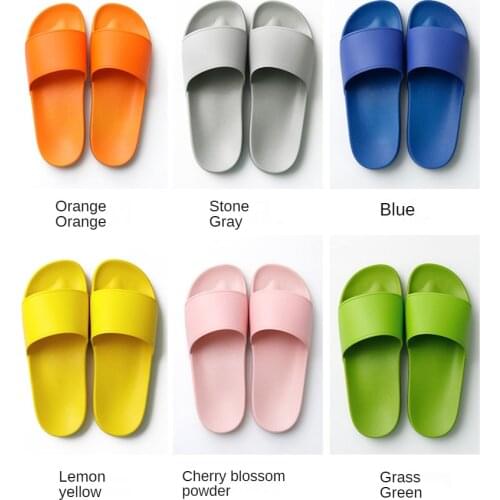 New Slippers 2021 Men Summer Thick Bottom Indoor Home Couples Home Bathroom Women Non-slip Soft Ins Tide To Wear Cool Slippers