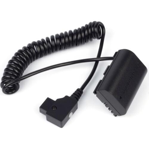 Safe D-Tap DTAP to LP-E6 E6N E6NH Dummy Mock Faux Battery DC Coupler Adpater Cable fr DSLR Camera R5 R6 5D3 5D4 Power Supply