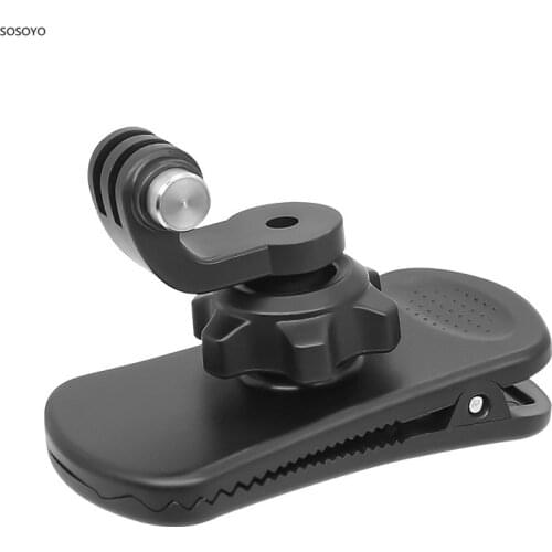 360 Degree Rotate Backpack Clamp Chest Clip Fixed Belt For GoPro 9 8 7 6 5 insta 360 Dji Osmo Action Camera Accessories