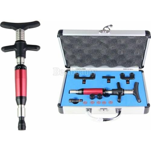 Manual Chiropractic Adjust Gun 6 Levels Health Care Massager Therapy Spine Chiropractic Adjusting Stainless Steel Tool